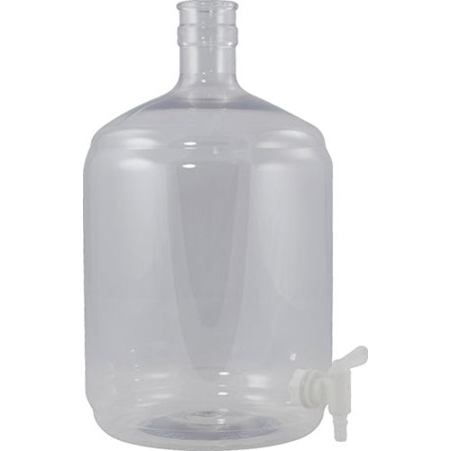 3 GALLON PLASTIC CARBOY (w/ hole for spigot)