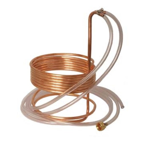 (Slightly used) Wort Chiller - Immersion Chiller (25' x 3/8" With Tubing)