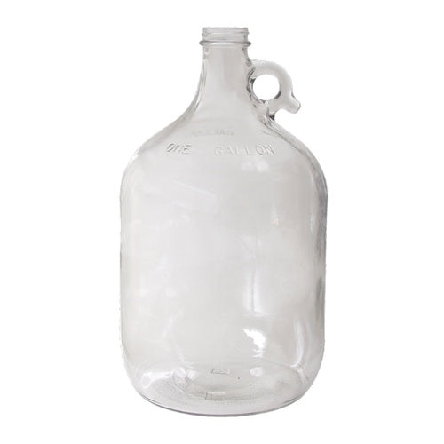 One Gallon Glass Jug with 38mm White Metal Screw Cap (Set of 8) 