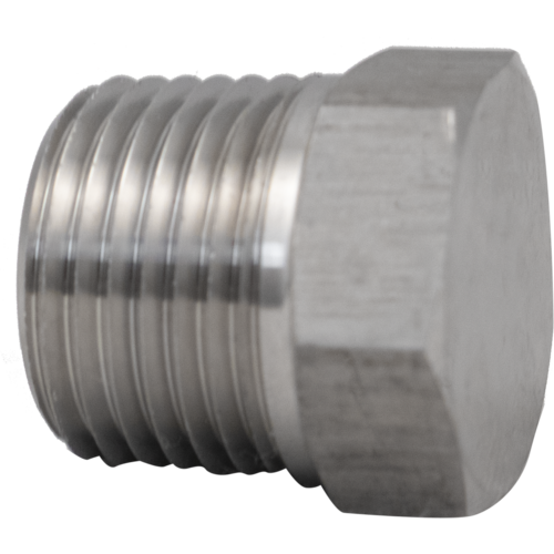 1/2 in. MPT Stainless Plug - Solid