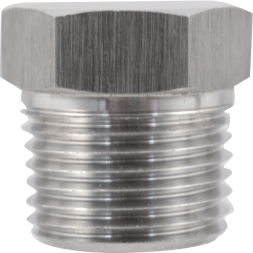 1/2 in. MPT Stainless Plug - Solid