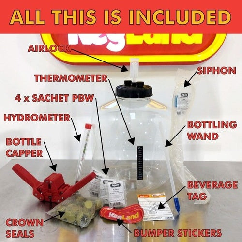 FermZilla Flat Bottom Fermenter - 7.9 gal. / 30 L | Starter Kit