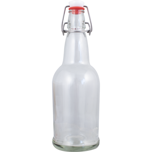 Pop Tops Swing Top Bottles - 16 oz Clear (Case of 12)