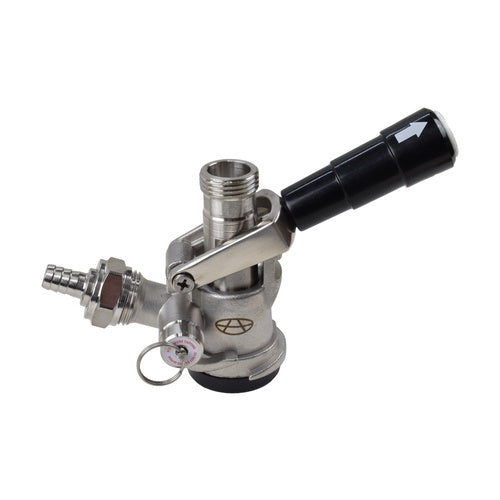 Stainless Steel Sanke Keg Beer Tap - D-Style Keg Coupler (With PRV)