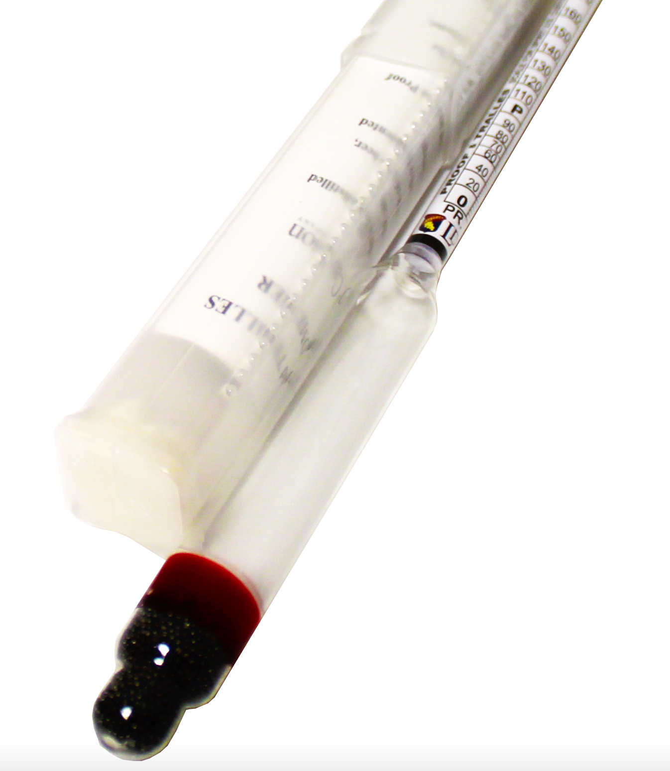 PROOF & TRALLE ALCOHOLMETER WITH HARD PACK CASE