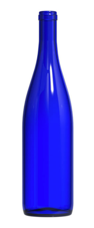750 ml California Cobalt Blue hock bottles 12/case