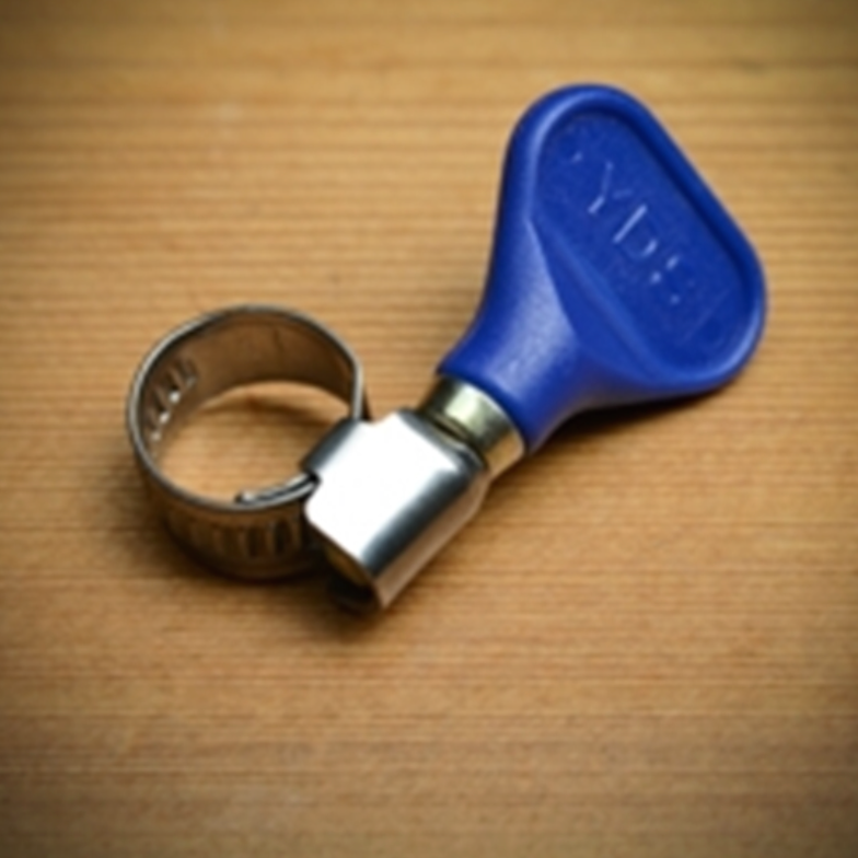 Stainless Hose Clamp, Easy-Turn 1/2"