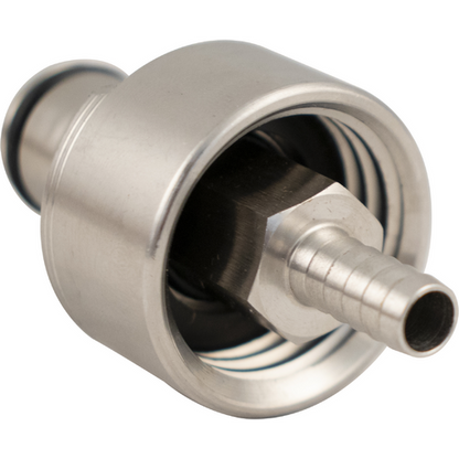 Stainless Steel Threaded Ball Lock Quick Disconnect (QD) Cap