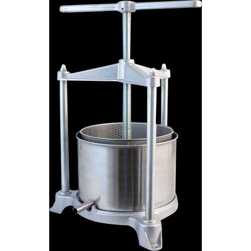Large Food Press | Fruit | Cheese | Butter | 20 cm x 14.7 cm | Stainless Steel Basket and Basin