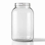 WIDE MOUTH CLEAR ONE GALLON GLASS JUG