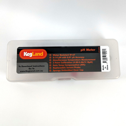pH Meter | Digital Display | Automatic Temperature Compensation | 0.01 Resolution | Buffer Solution Included