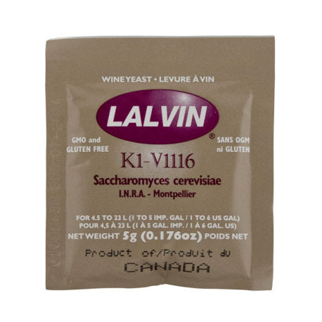 K1V-1116 LALVIN ACTIVE FREEZE- DRIED WINE YEAST