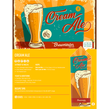 Cream Ale - Brewmaster Extract Beer Brewing Kit
