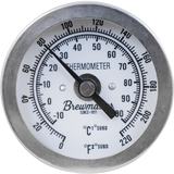 1/2" MPT Dial Thermometer for Kettles - 2 in. Face