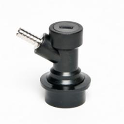 BLACK LIQUID DISCONNECT WITH 1/4" BARB FOR BALL LOCK KEG